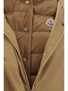 hooded jacket with logo patch