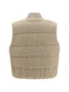 simaw padded bouclé vest