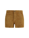 suede shorts