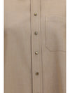 no fade sparkling denim shirt with shiny collar