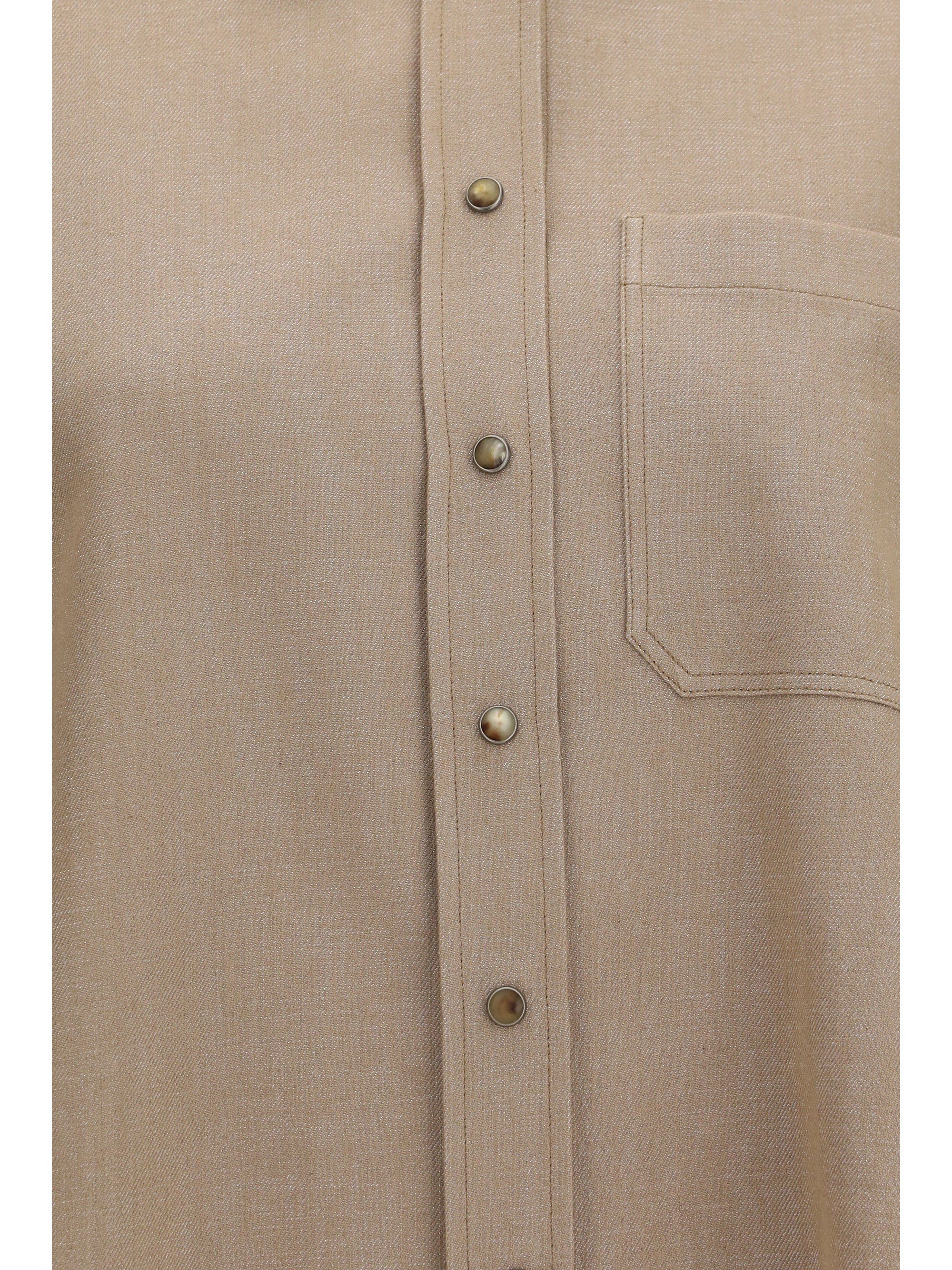 no fade sparkling denim shirt with shiny collar