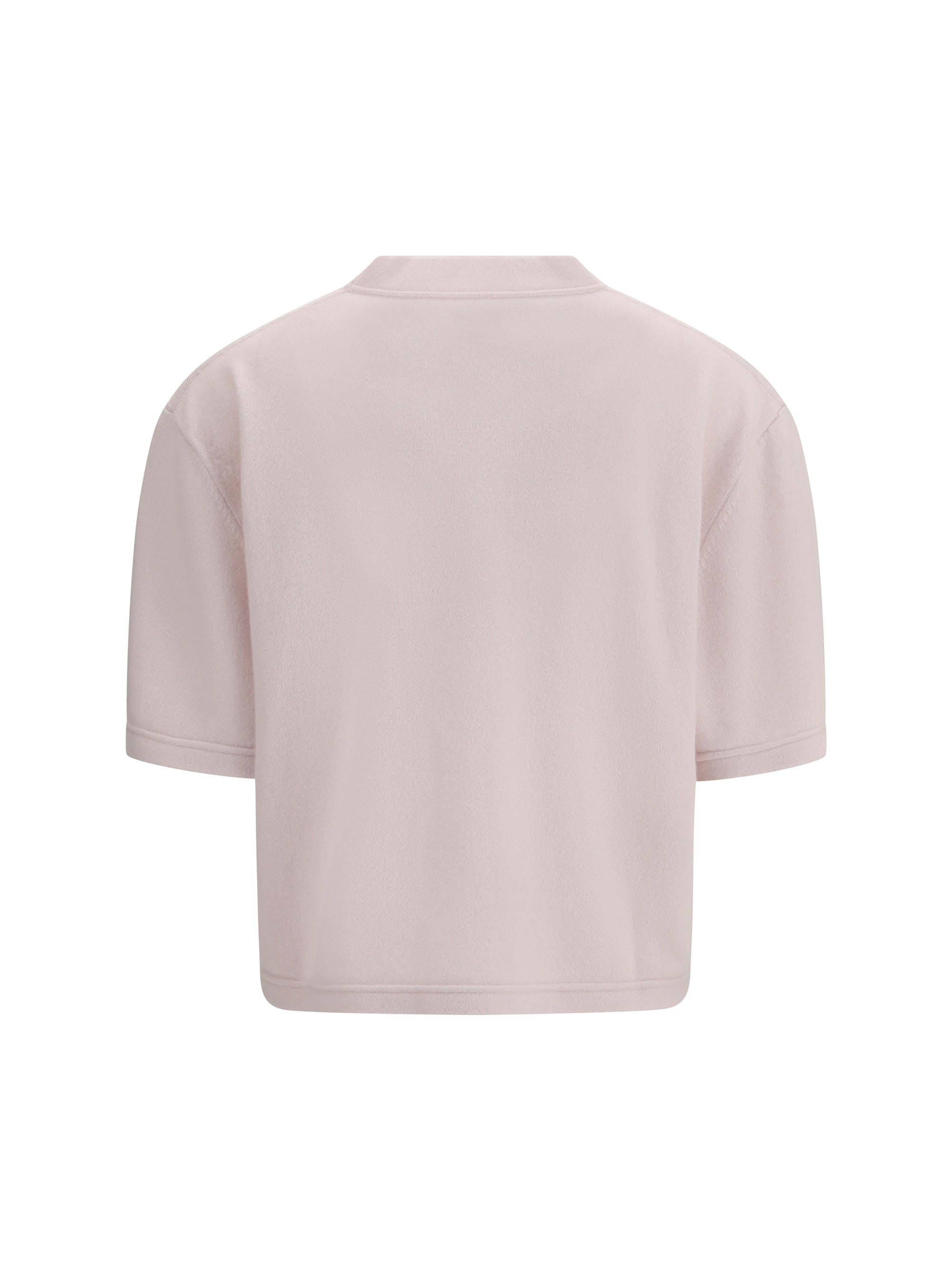 cropped t-shirt with round neckline