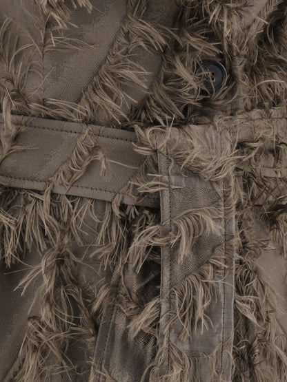 BRUNELLO CUCINELLI 40 coat with fur details