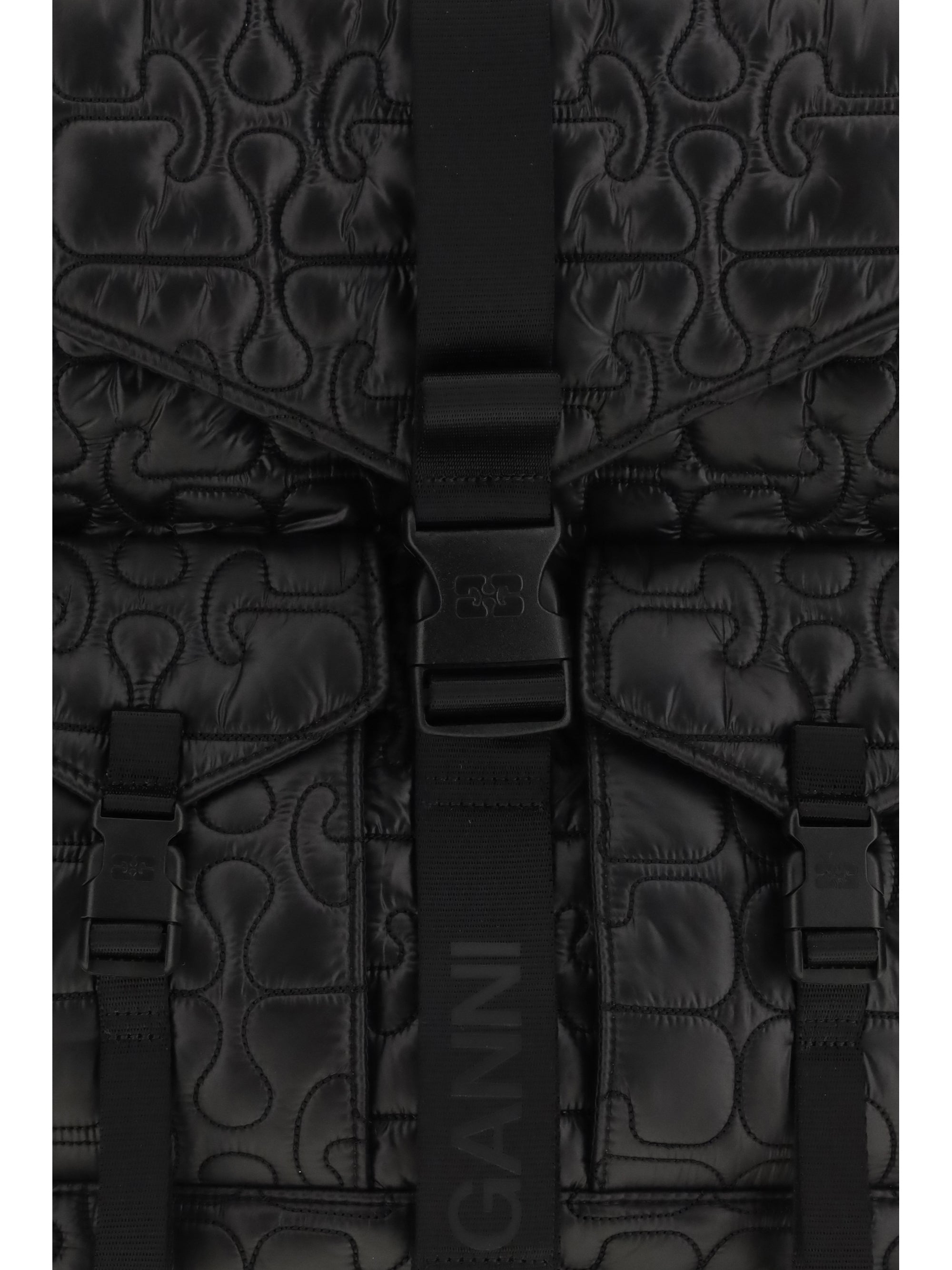 GANNI OS quilted backpack