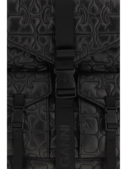 GANNI OS quilted backpack
