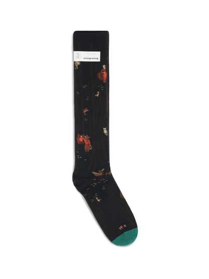 BONNE MAISON 36-38 nature-inspired pattern socks