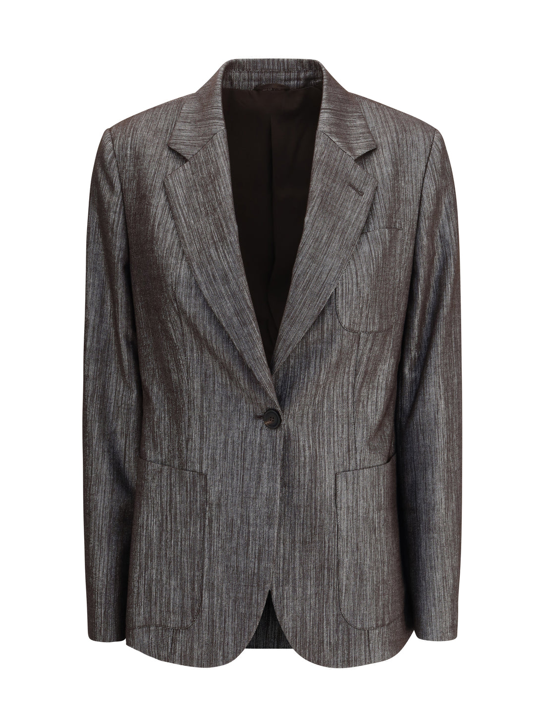BRUNELLO CUCINELLI 40 lurex fabric blazer