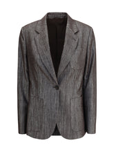 BRUNELLO CUCINELLI 40 lurex fabric blazer