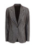 BRUNELLO CUCINELLI 40 lurex fabric blazer