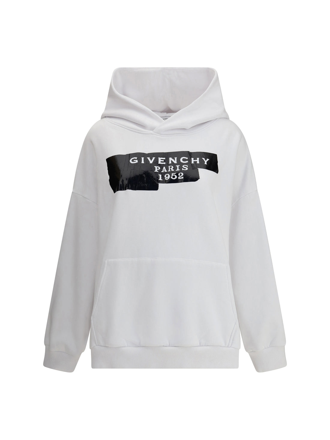 GIVENCHY S gauzy fabric hoodie with givenchy tape