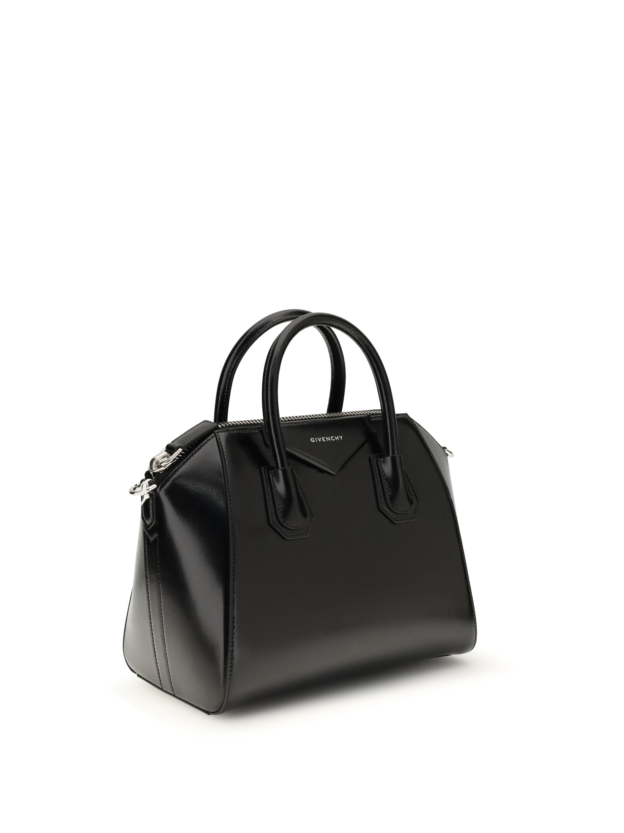 antigona small leather box handbag