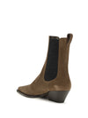 suede texan ankle boots