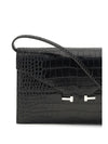 crocodile print shoulder bag