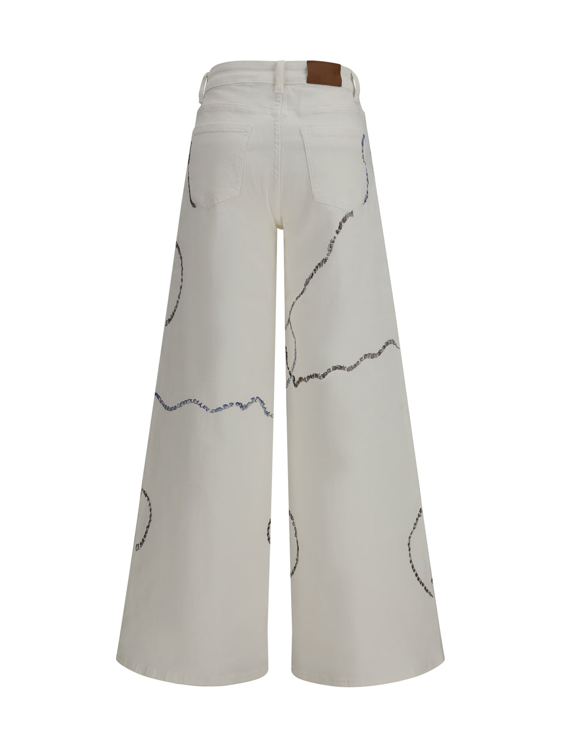 ELLA 38 palazzo long painted jeans in regular fit