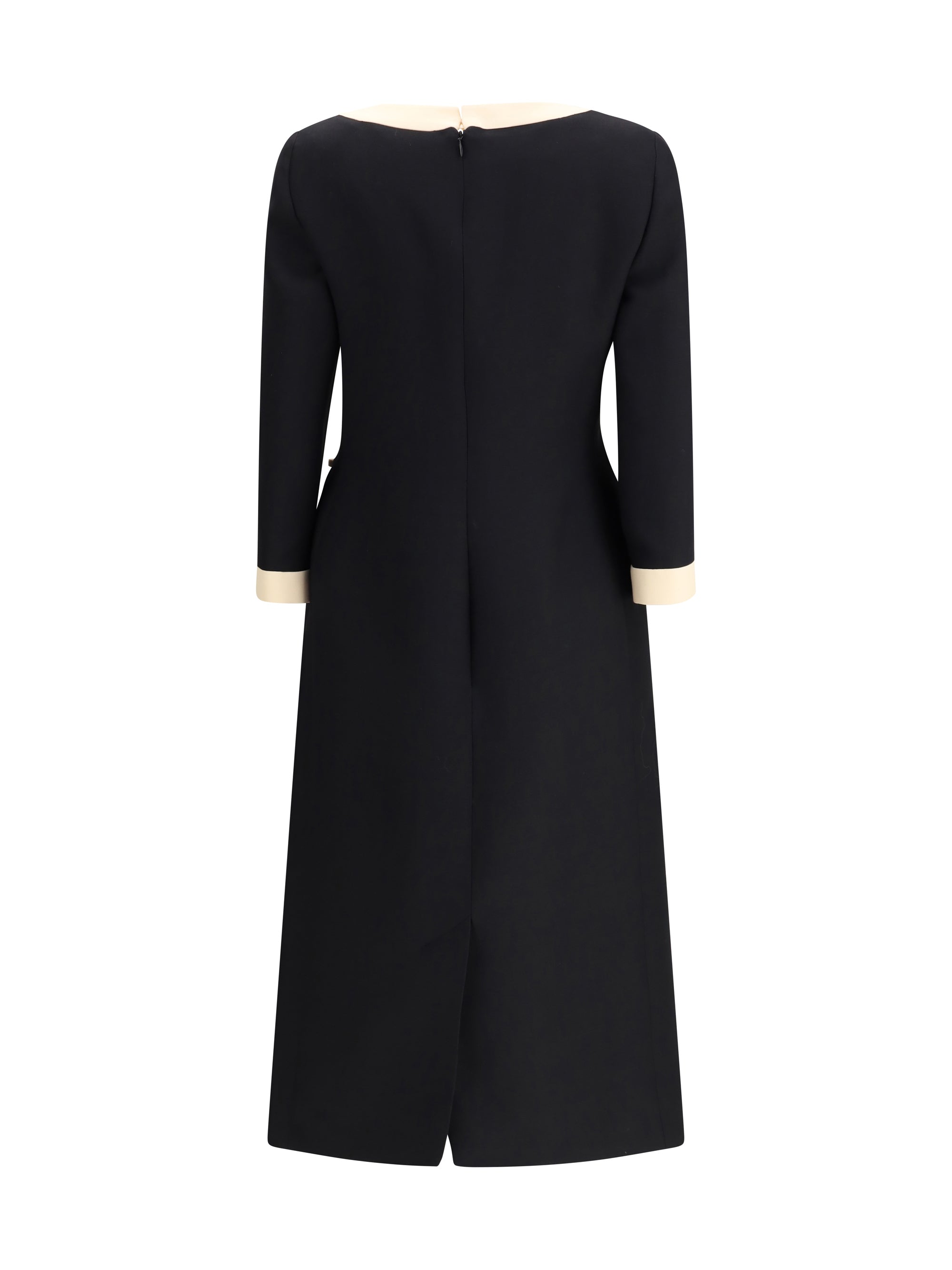 VALENTINO 42 wool dress with bow