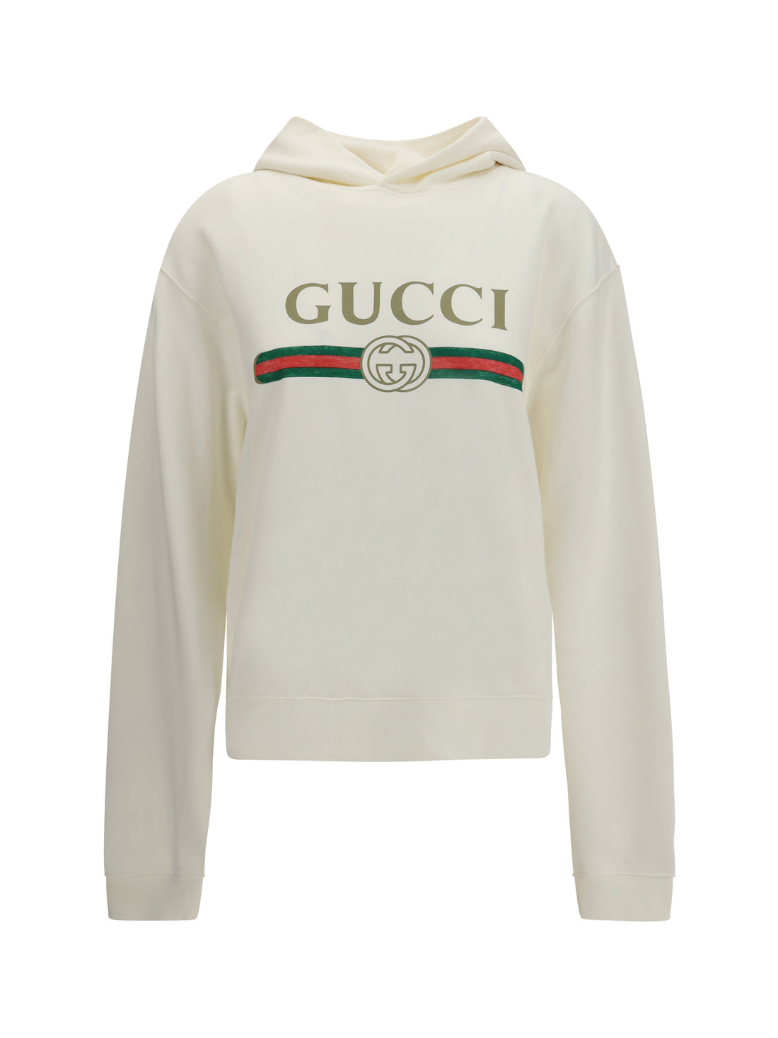 GUCCI M cotton and cashmere jersey hoodie