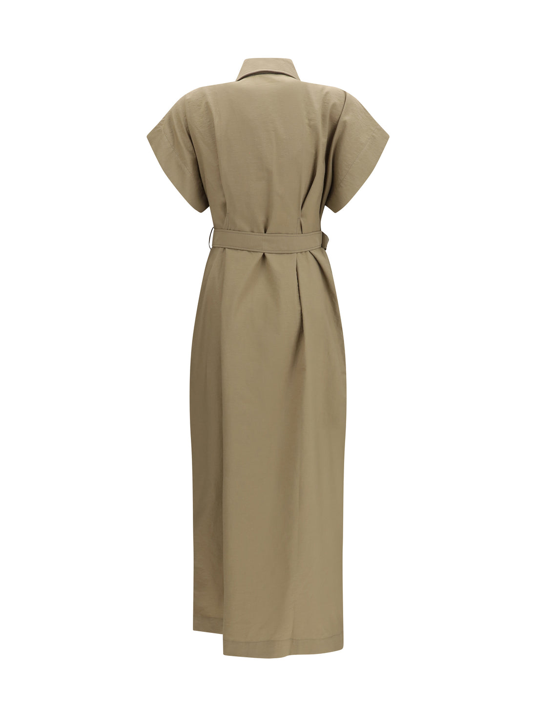 BRUNELLO CUCINELLI L pocket belted midi dress