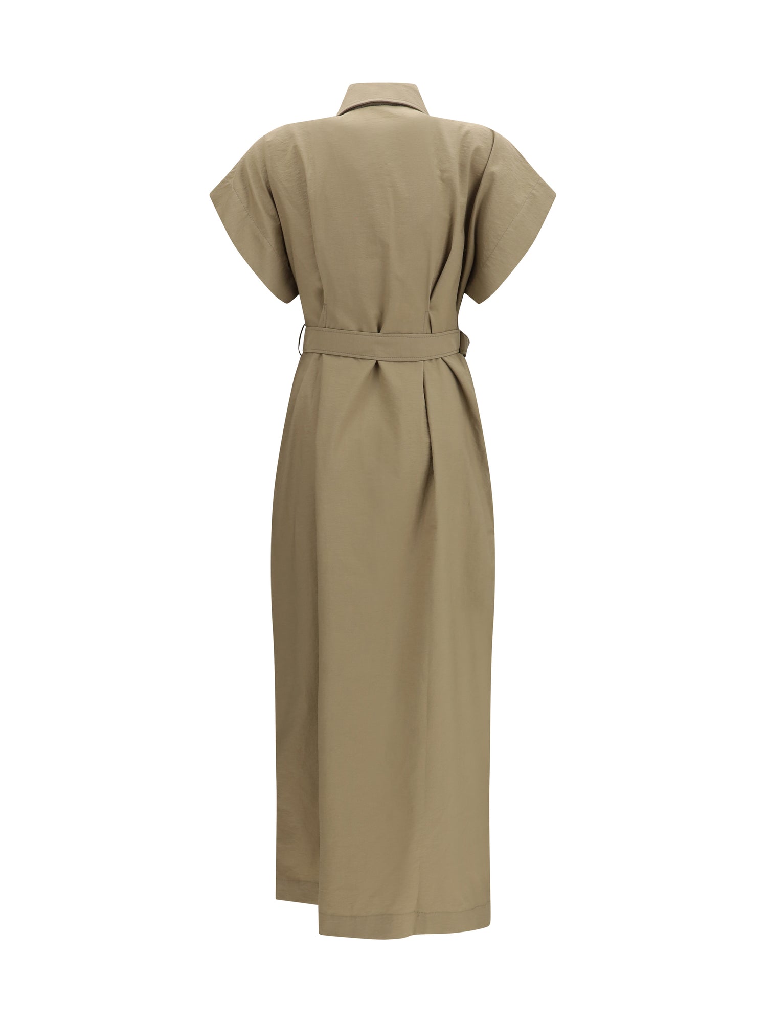 BRUNELLO CUCINELLI L pocket belted midi dress