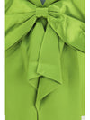 satin dress with back bow