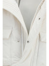 double padded jacket with zip closure