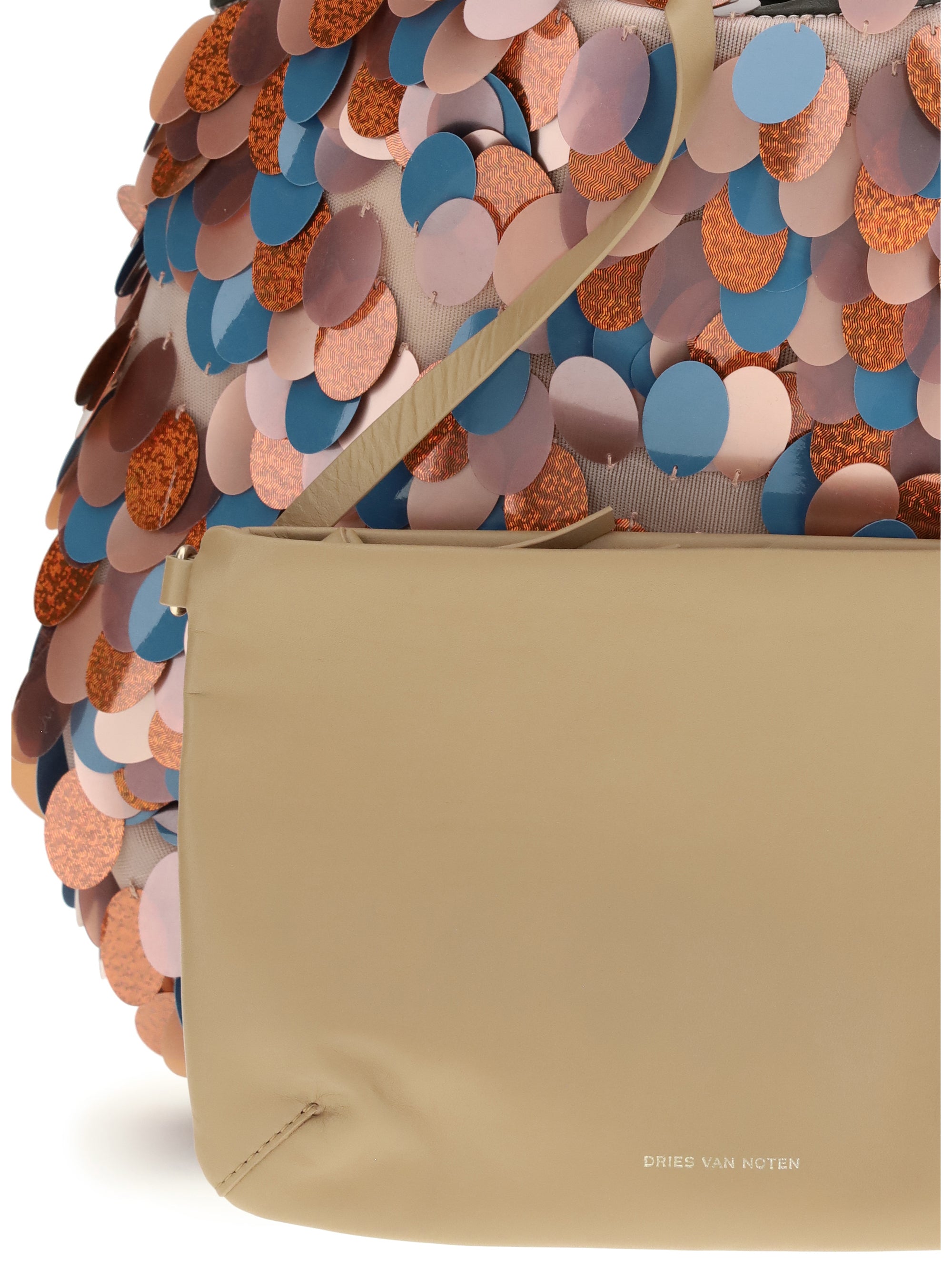 DRIES VAN NOTEN OS sequined handbag