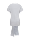 draped-waist jersey t-shirt