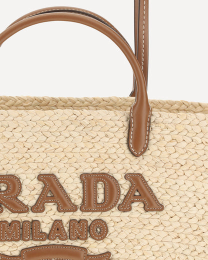 raffia tote bag