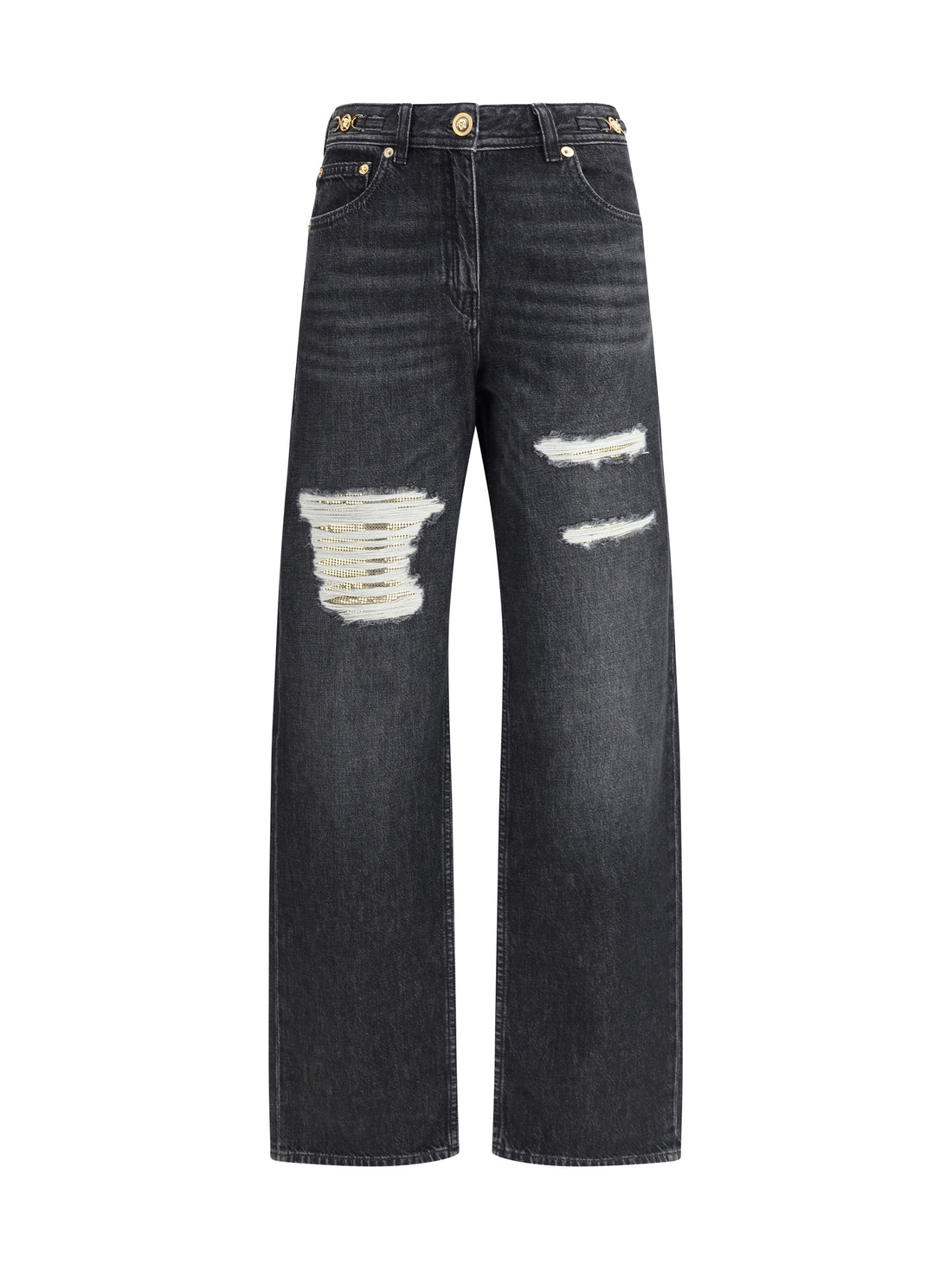 VERSACE 25 cut-out detail jeans