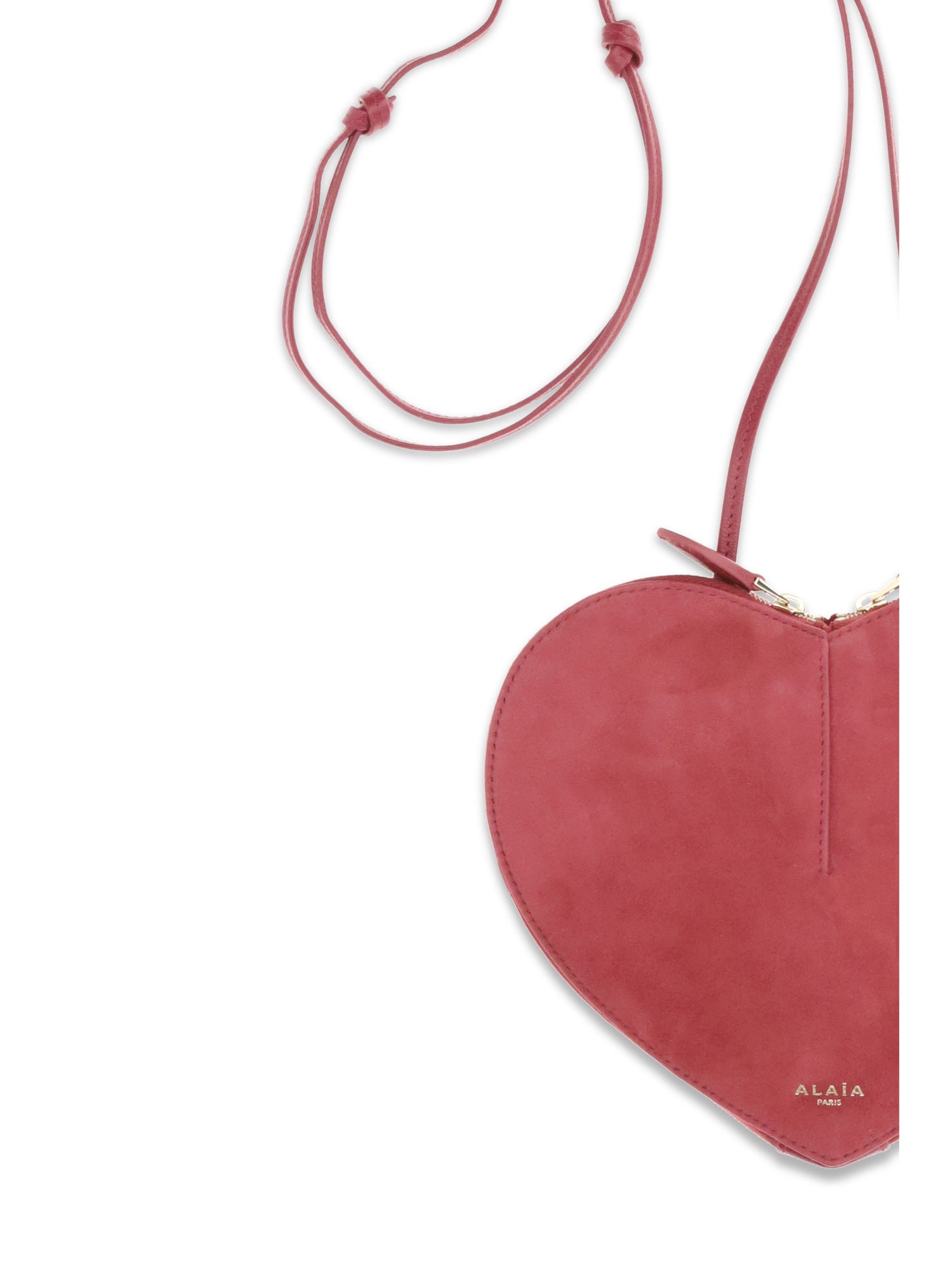 ALAIA OS cœur bimaterial shoulder bag