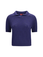 GUCCI M gg pointelle cotton silk polo shirt