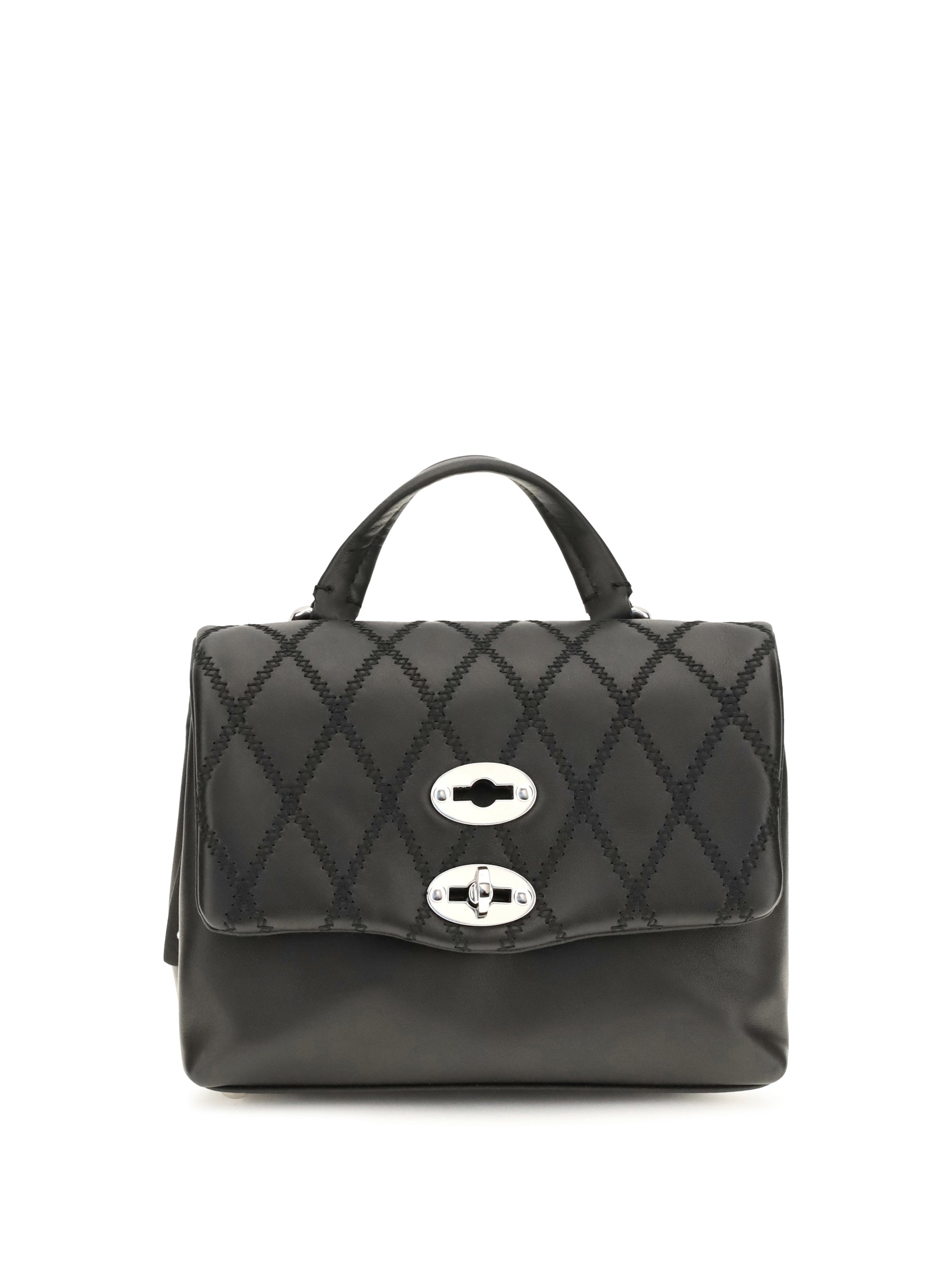 mini postina tramè leather top handle bag