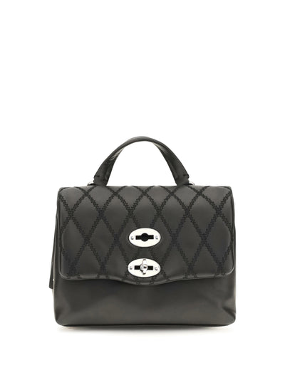 mini postina tramè leather top handle bag