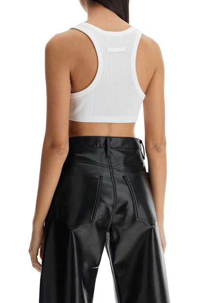 cropped tank top with overall-style