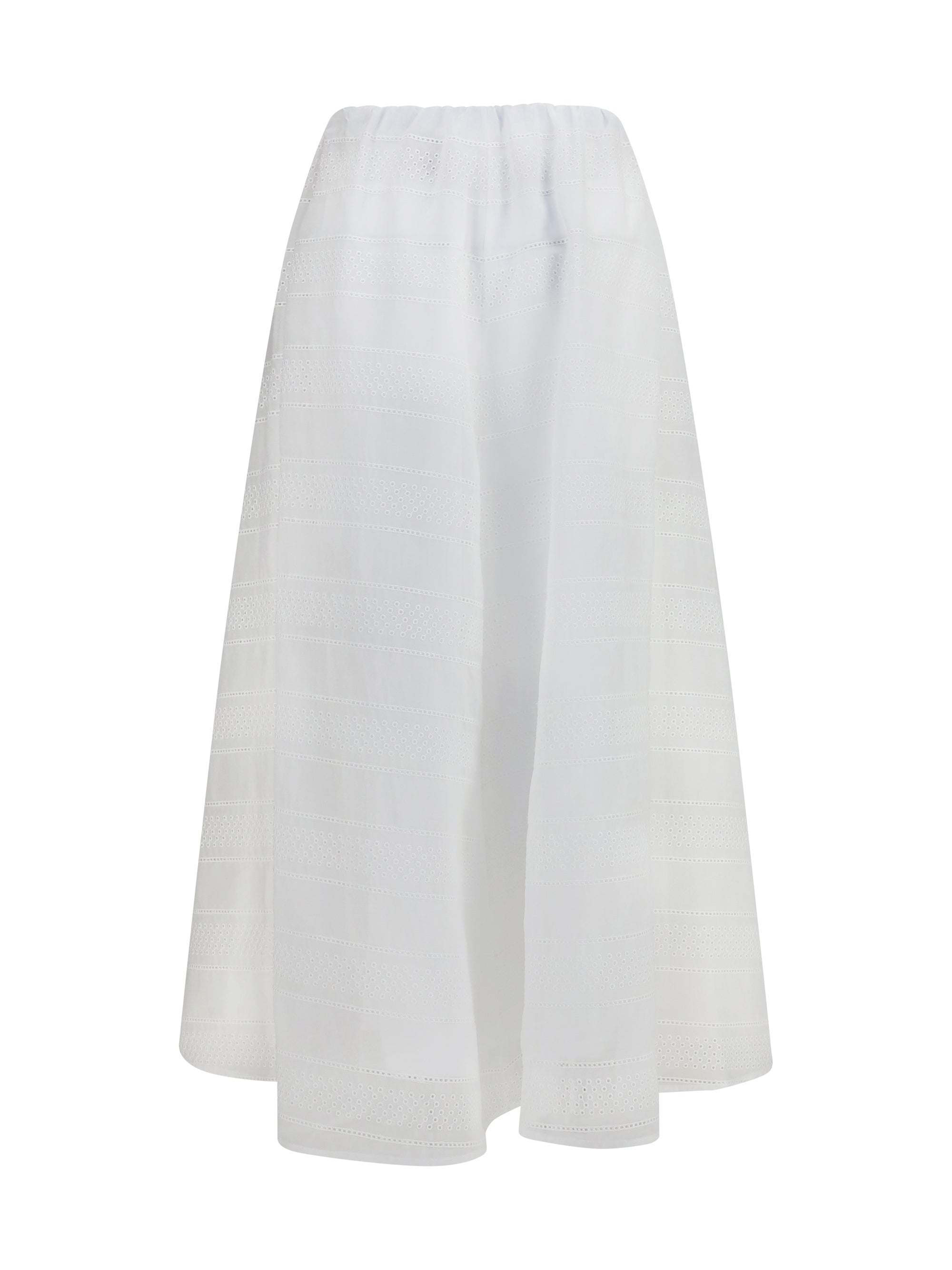 long broderie anglaise skirt