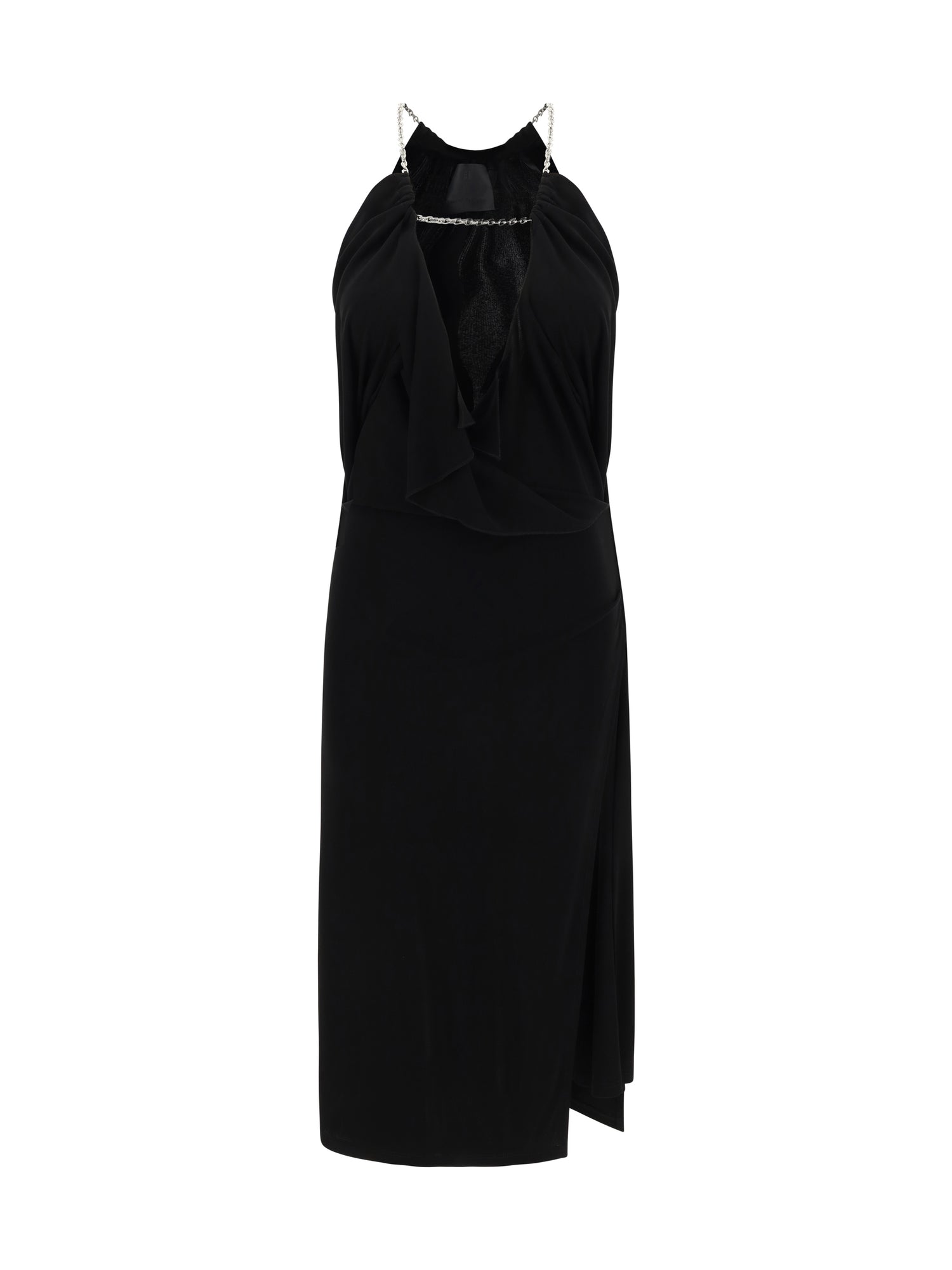GIVENCHY 36 midi dress with halter neckline