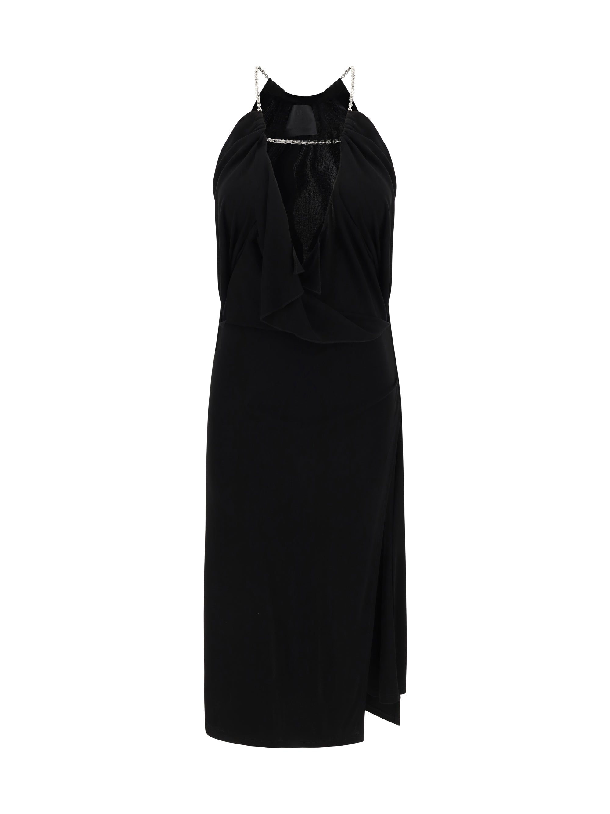 GIVENCHY 36 midi dress with halter neckline