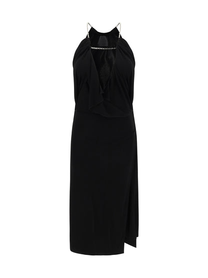 GIVENCHY 36 midi dress with halter neckline