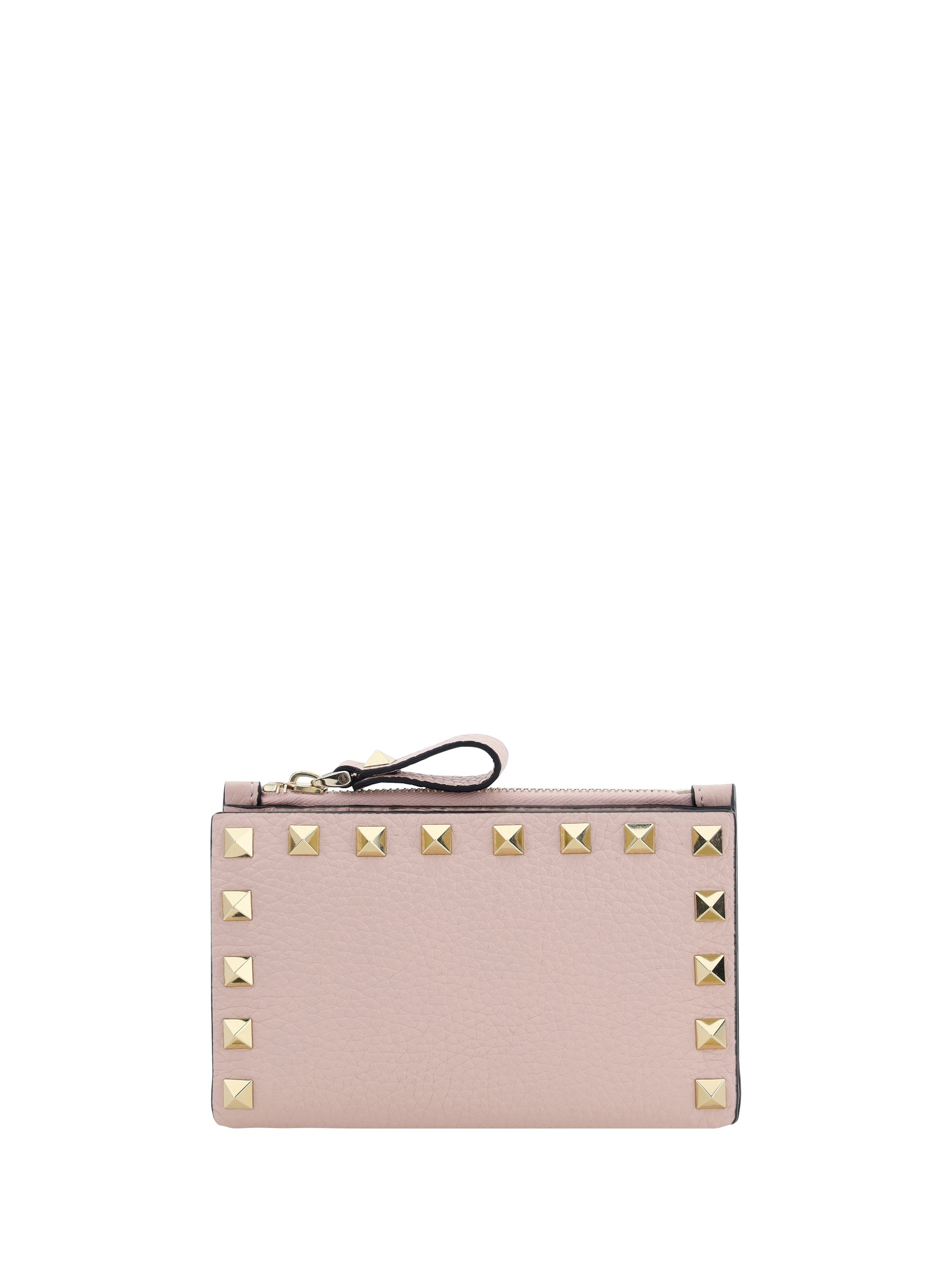 rockstud zip card holder