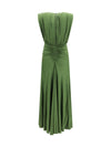 jersey gathered maxi dress