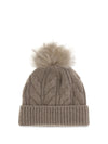 pom-pom wool and cashmere beanie