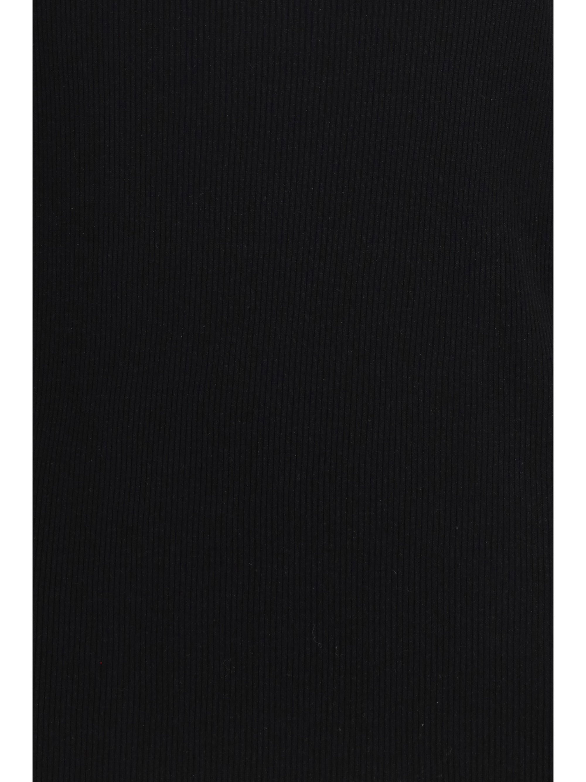 silk-blend ribbed jersey tank top