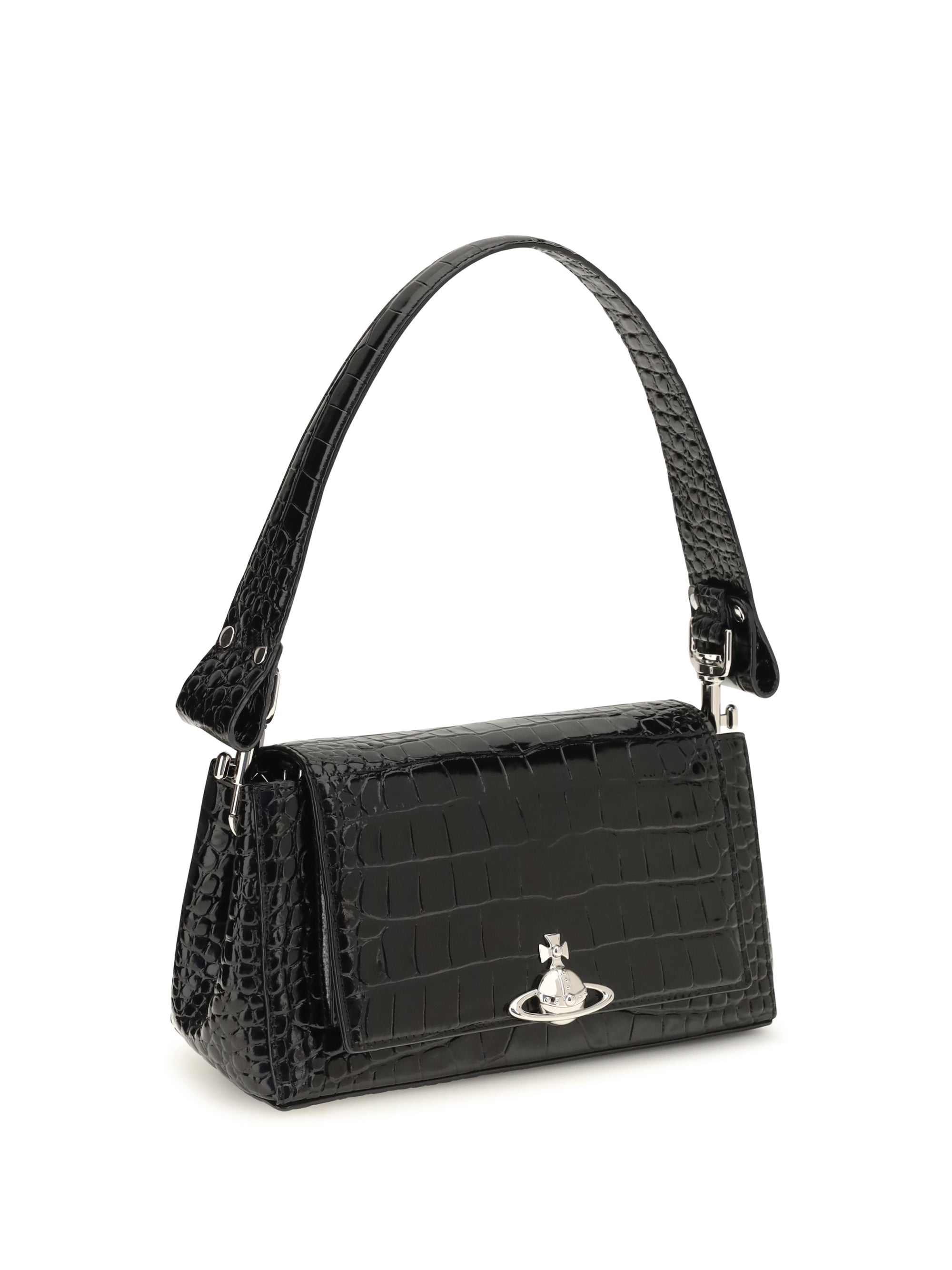 hazel medium croc-effect shoulder bag