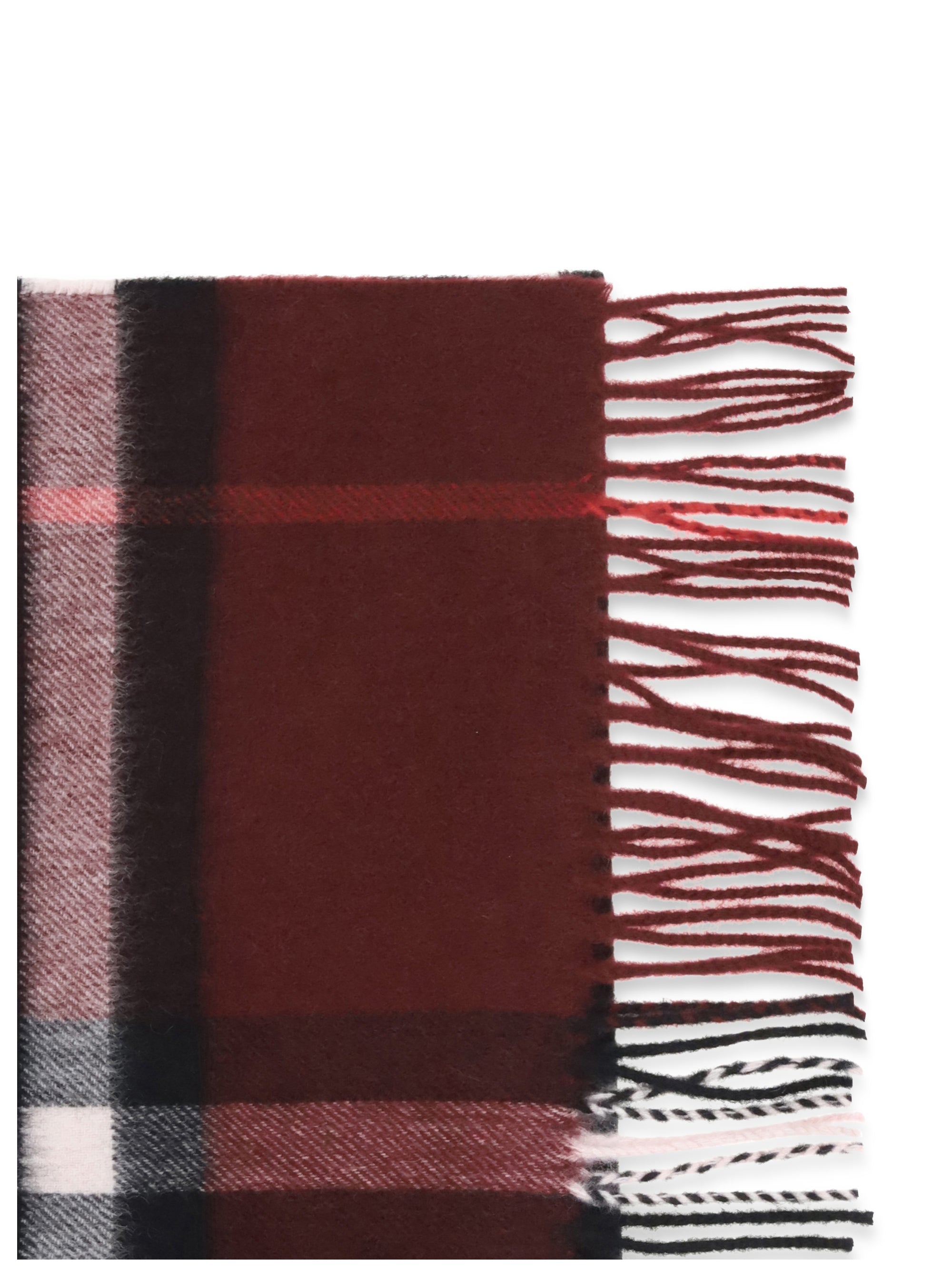 BURBERRY OS check cashmere scarf 