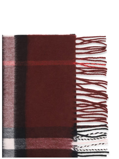 BURBERRY OS check cashmere scarf 