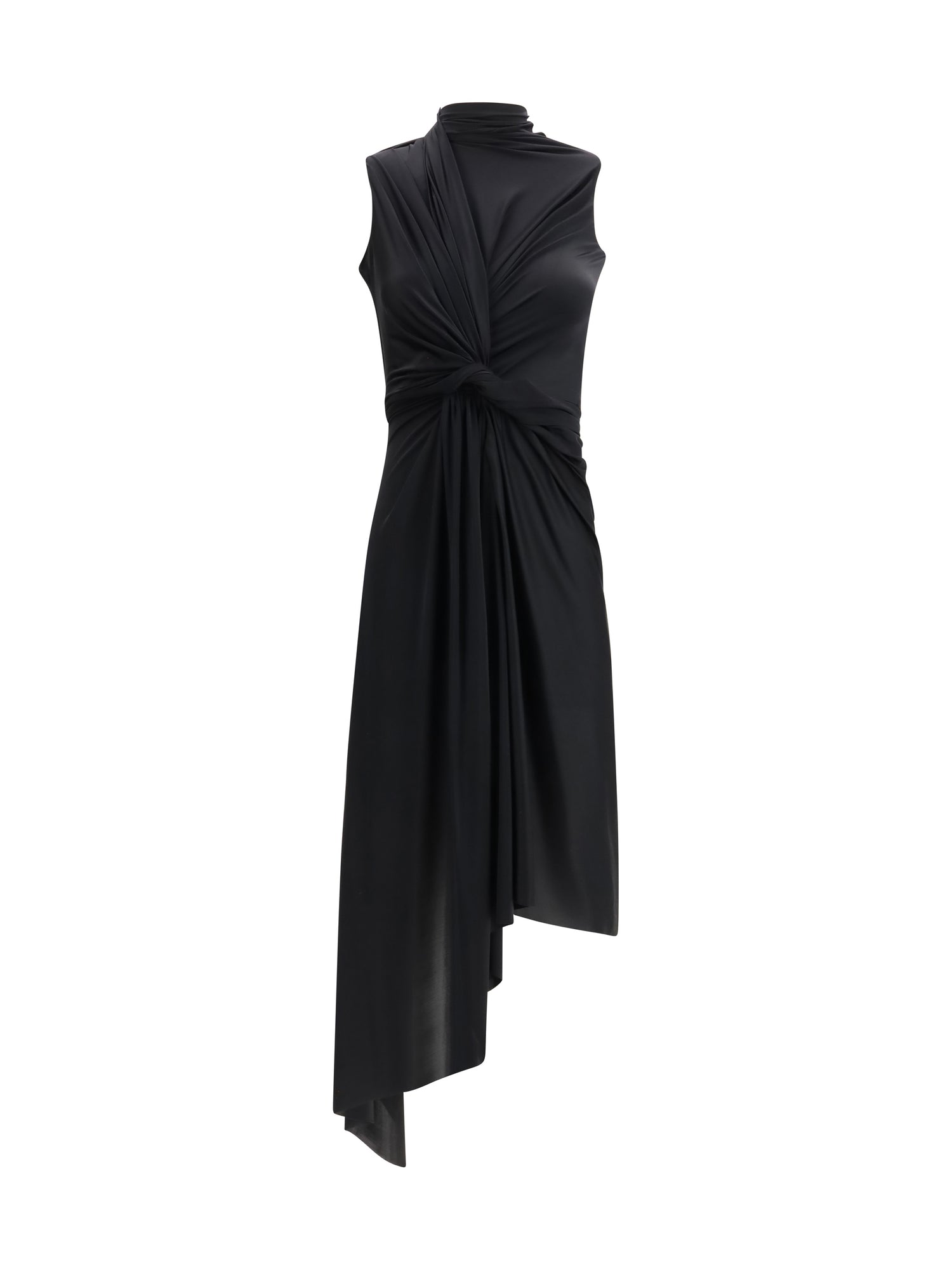 BALENCIAGA 36 draped midi dress