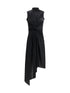BALENCIAGA 36 draped midi dress