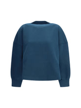 ALAIA 38 cotton sweatshirt with a boat neckline