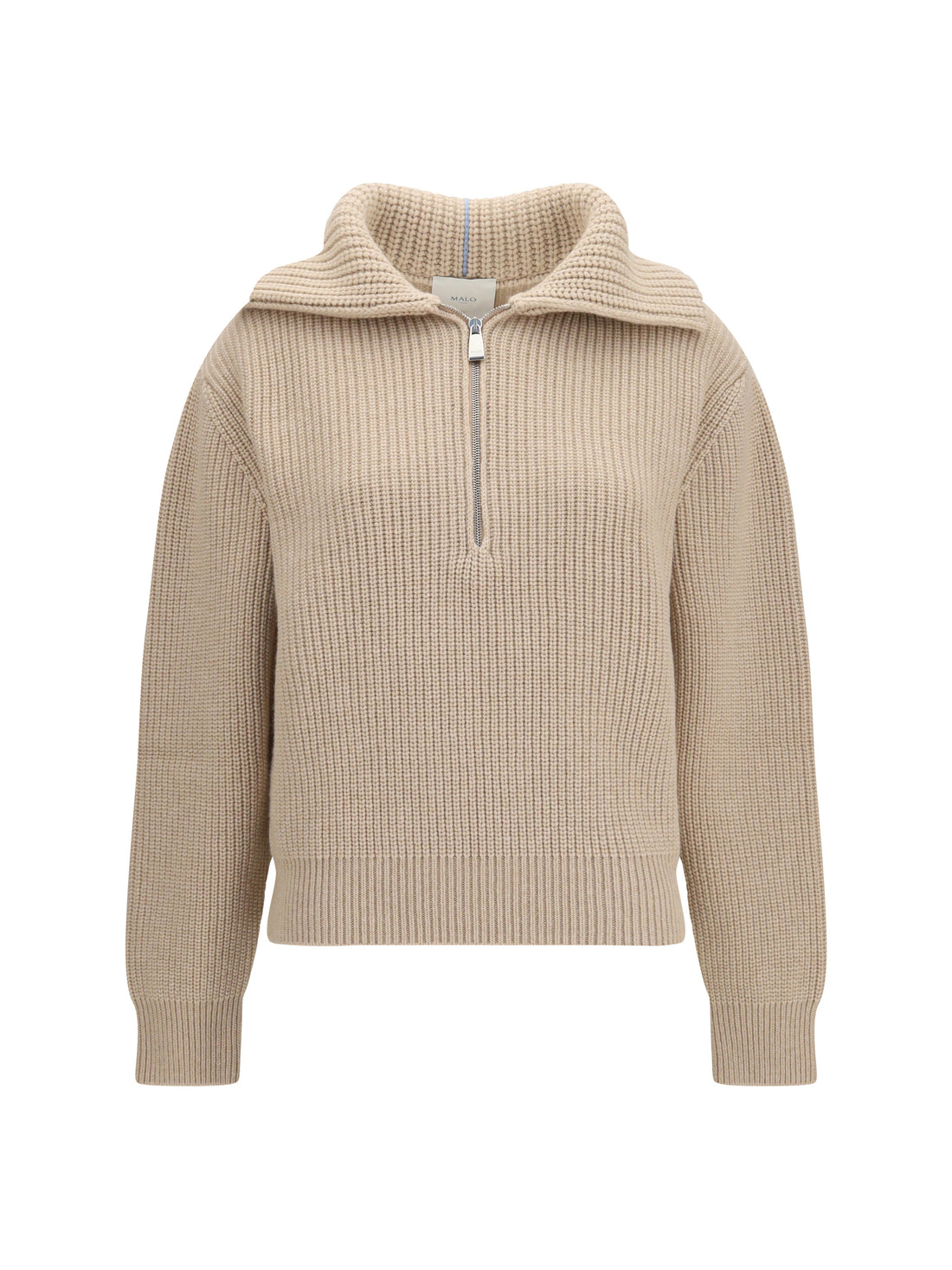 MALO 38 cashmere high-neck zip sweater