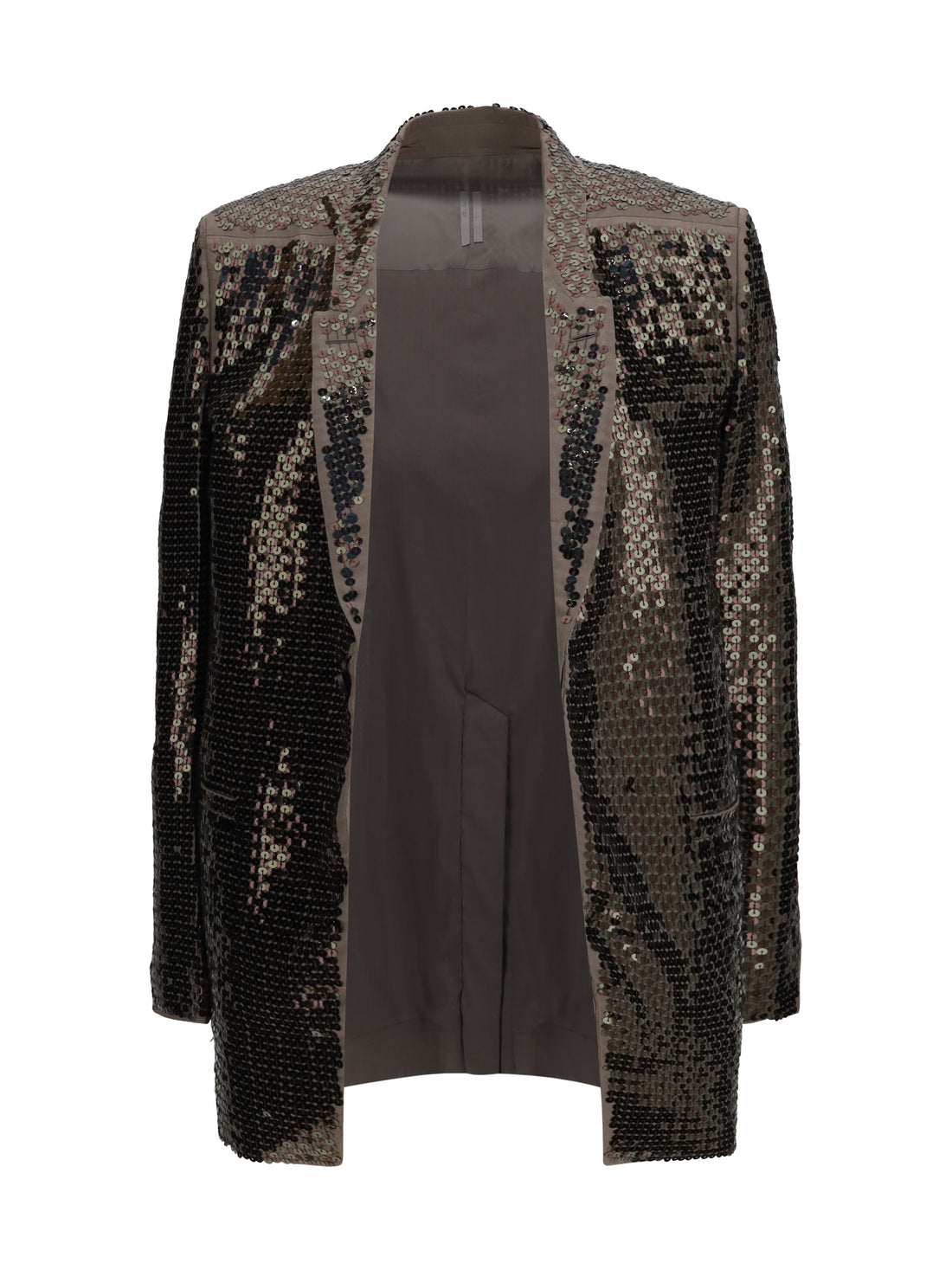 RICK OWENS 42 concordian embroidered single-breasted jacket
