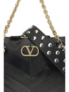 medium panthea chevron patchwork shoulder bag